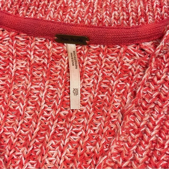 Free People Love This City Sweater in Pink/Red Marled (XS) - Picture 6 of 6